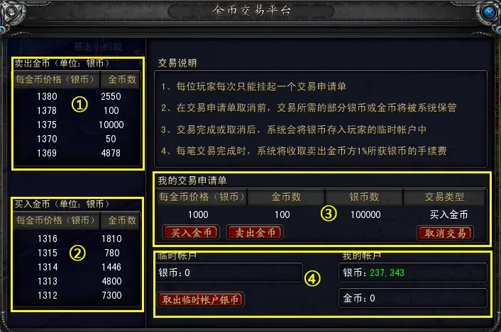 金币交易平台